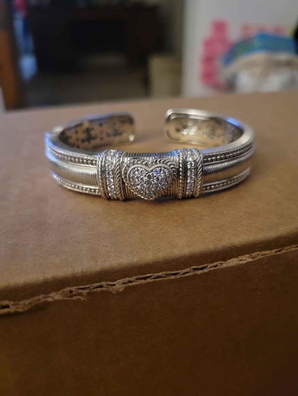 Silver Heart Judith Ripka Bracelet